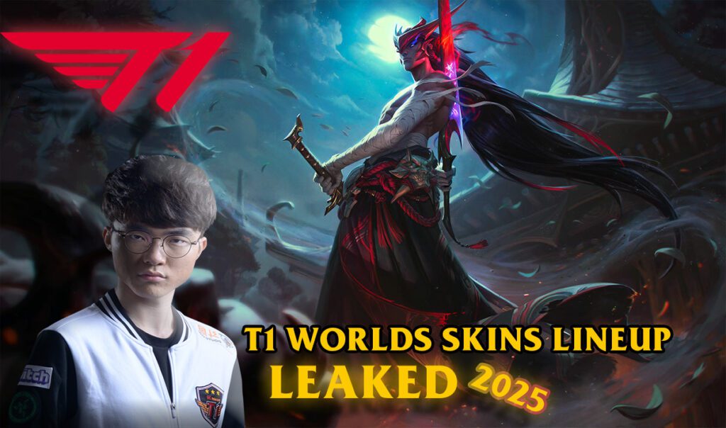 T1 Worlds Skins 2025 Leak Yone Prestige Skin
