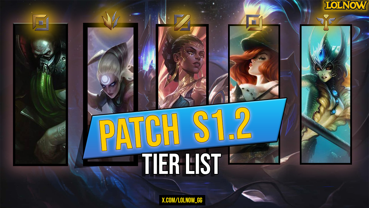 League Of Legends Tier List Patch S1.2 | LoLNOW.gg