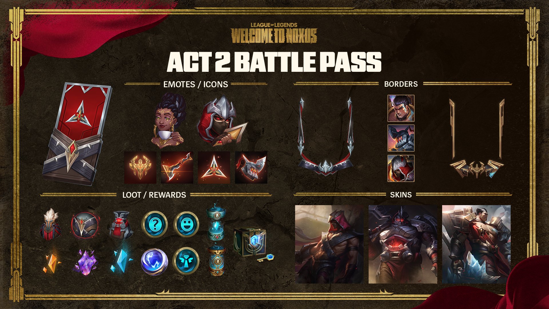 League of Legends Act 2 Battle Pass – Free Hextech Chests | LoLNOW.gg