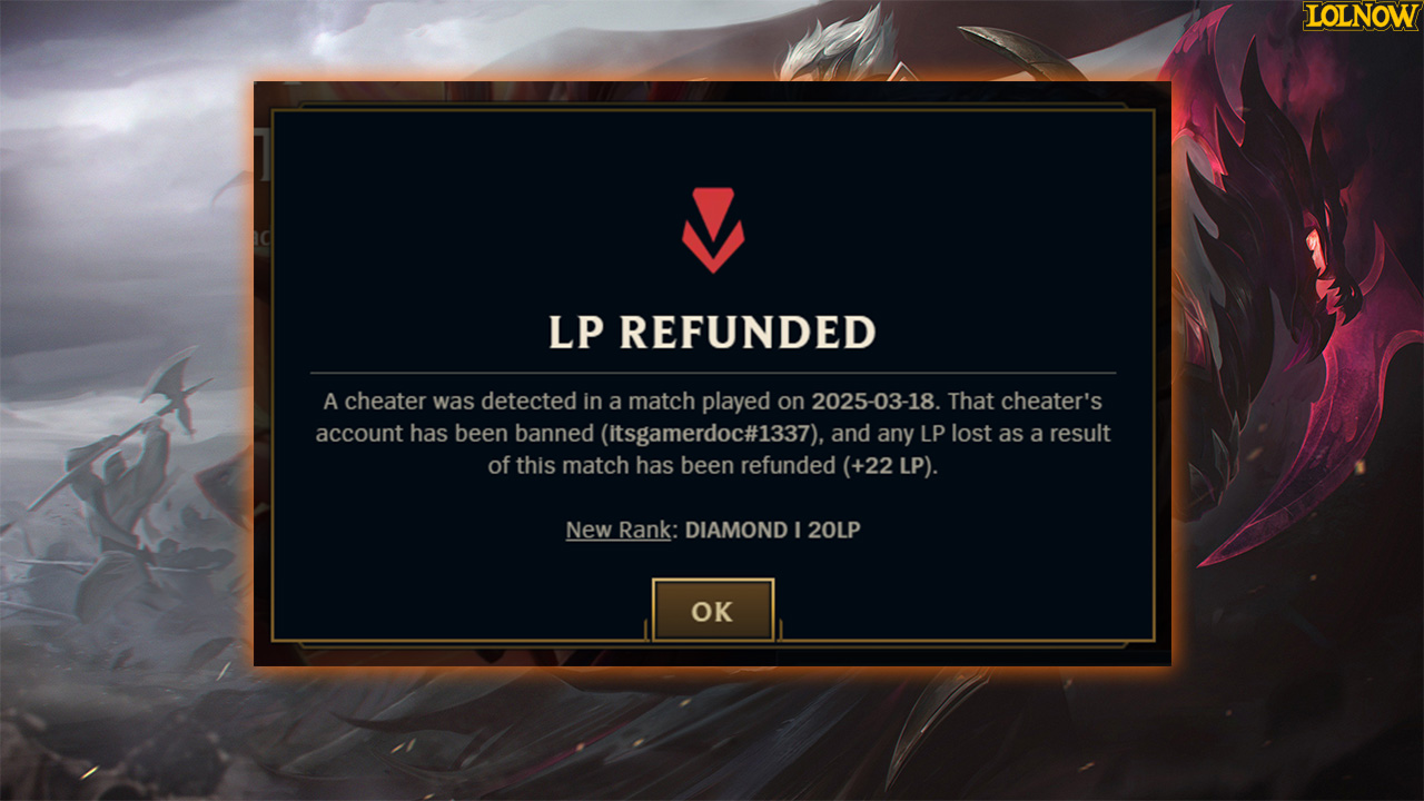 League Of Legends LP Refund Is Now Available | LoLNOW.gg
