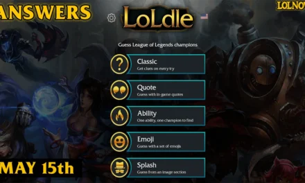 LoLdle Answers for Today (May 15, 2025) | LoLNOW.gg