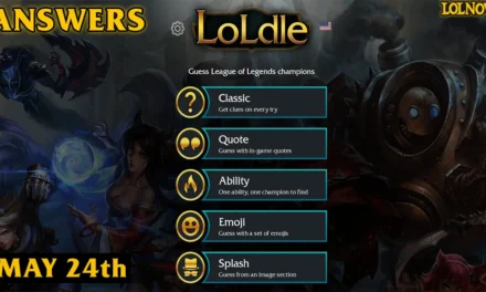 LoLdle Answers for Today (May 24, 2025) | LoLNOW.gg