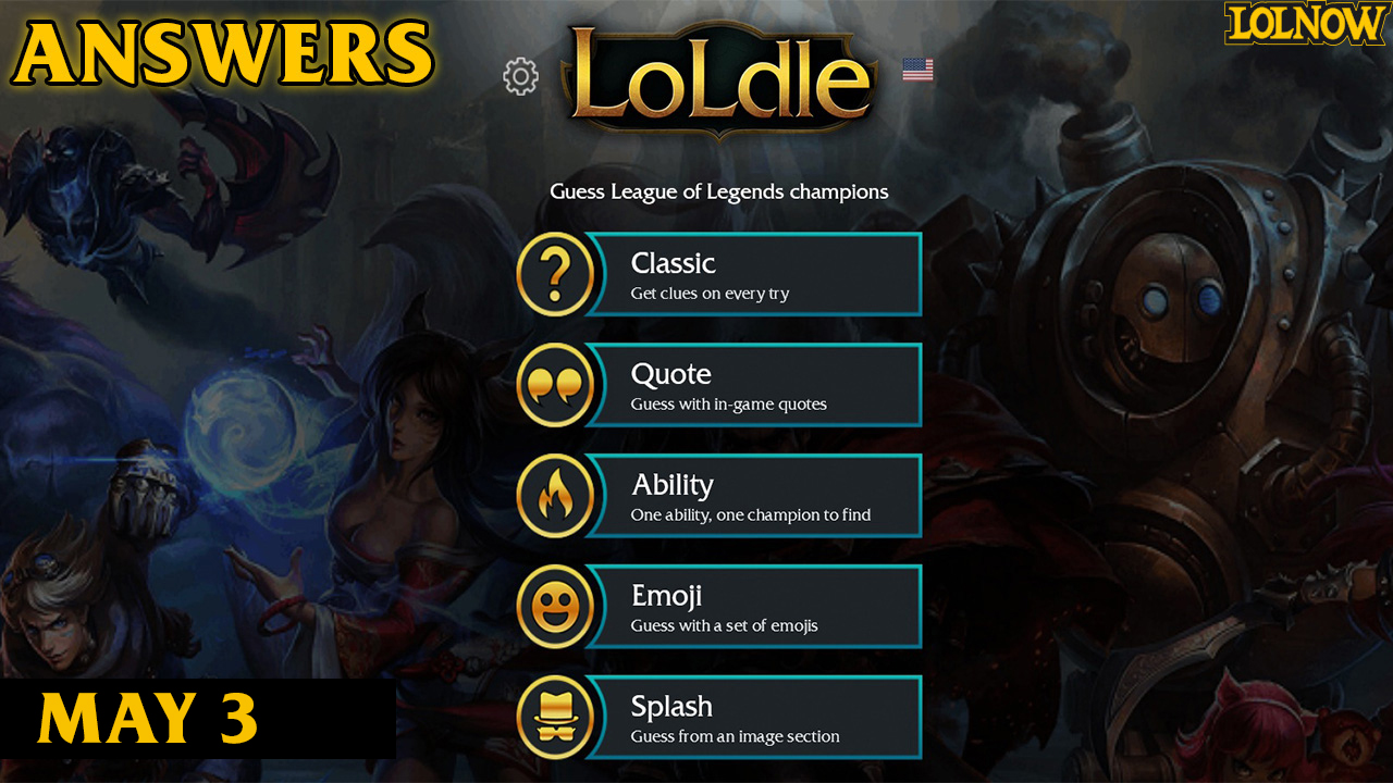 LoLdle Answers for April 3, 2025 | LoLNOW.gg