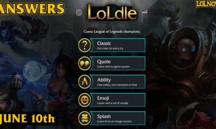 LoLdle Answers for Today (June 10, 2025) | LoLNOW.gg