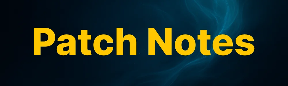 Patch Notes